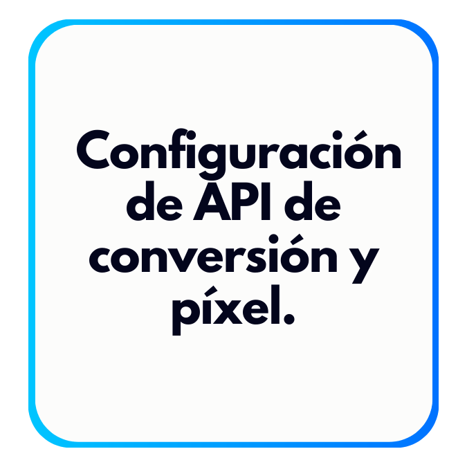 Configuración de API de conversión y píxel